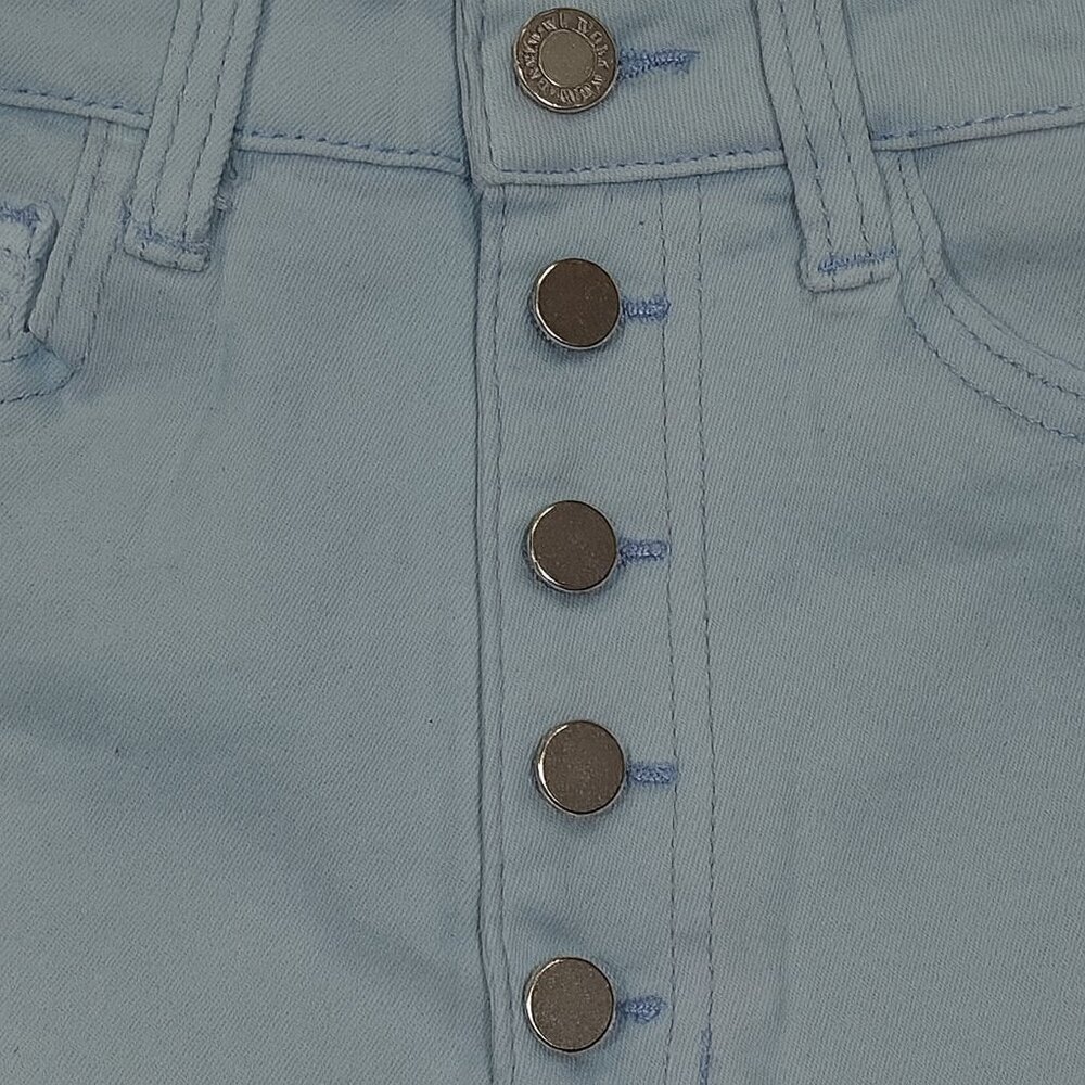 WeWoreWhat Light Blue Denim Cut Off Shorts size 27 Button fly $118 price tag NWT - Picture 4 of 6